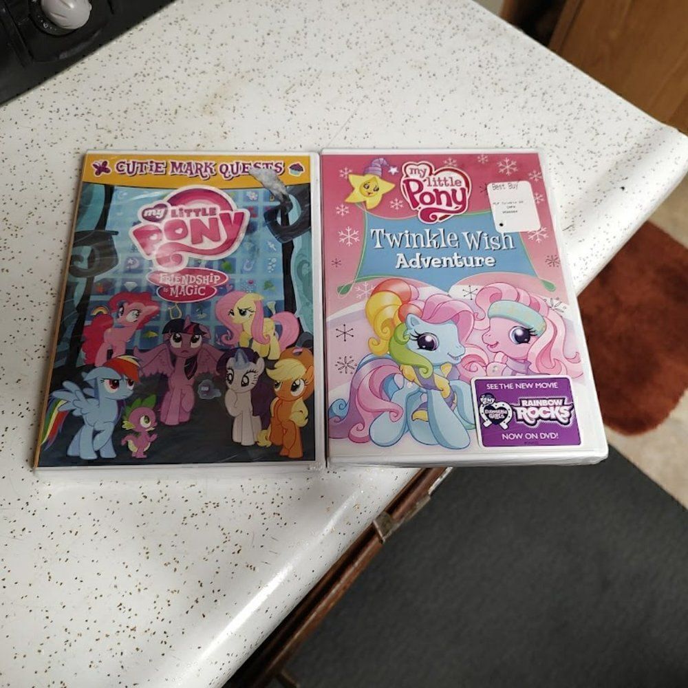 New 2 My Little Pony DVD Friendship Is Magic And Twinkle Wish Adventure